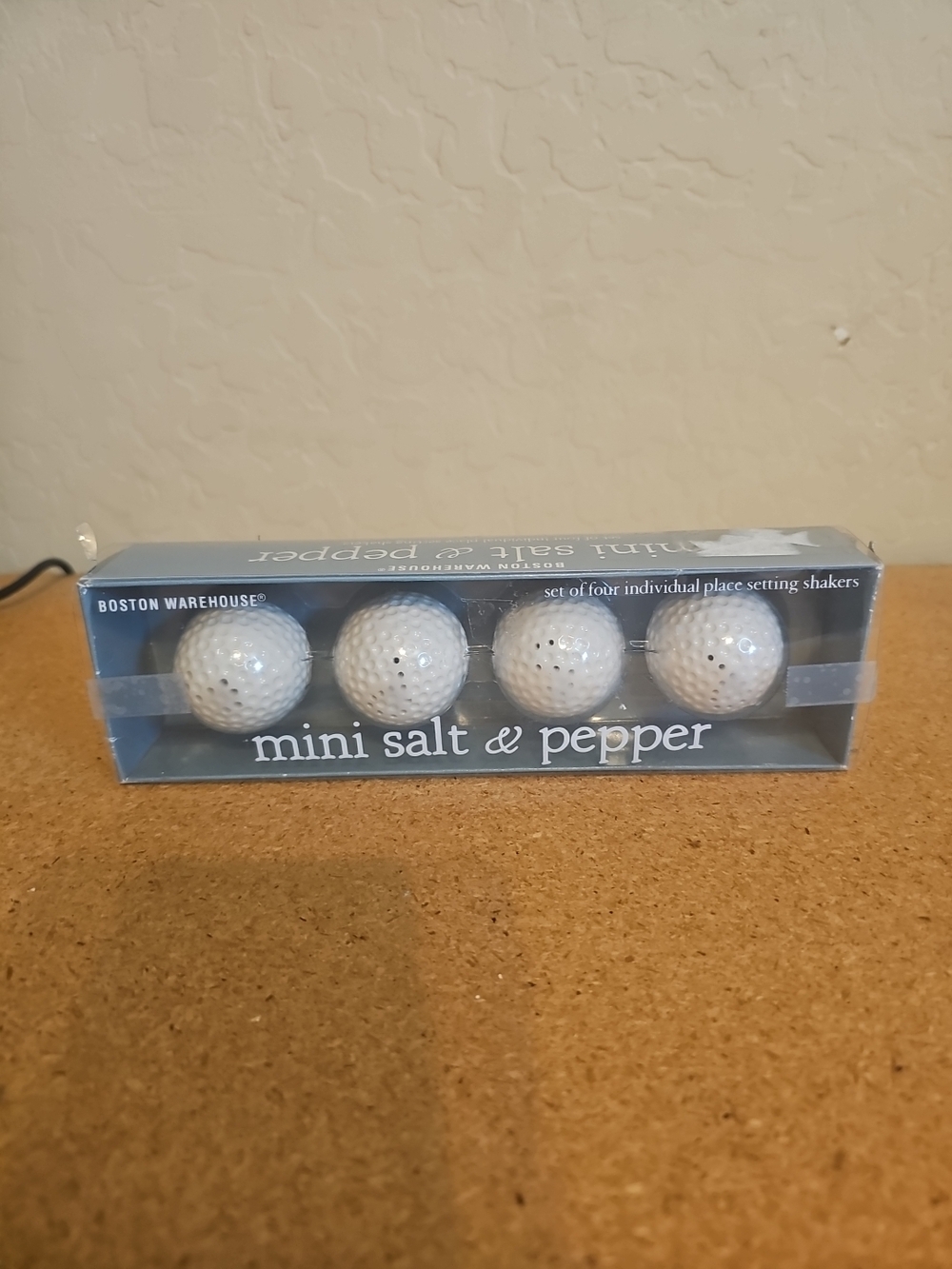 Boston Warehouse Blue Gift Box for Mini Salt & Pepper Shakers